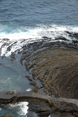 Pozo de las Calcosas en la costa de la isla de El Hierro, Canarias