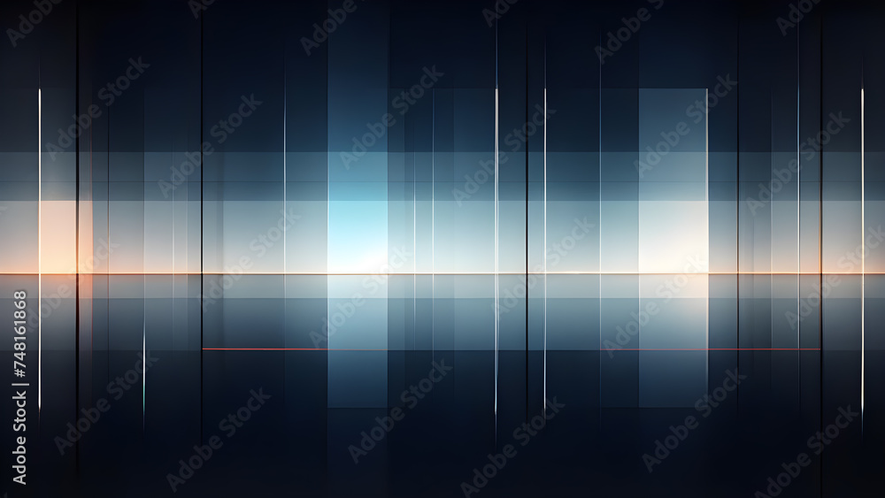 Aufkleber layered-geometry-featuring-translucent-overlay-with-linear-patterns-minimalist-background-concentr