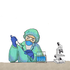 Laboratory Worker, medical worker