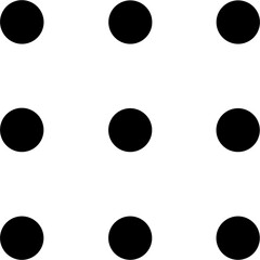 Dots Halftone set, Seamless black dots 