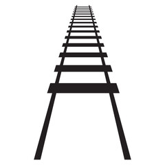 railway track icon- vector illustration