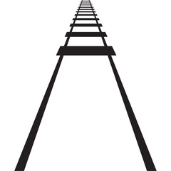 railway track icon- vector illustration