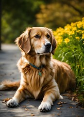 golden retriever portrait