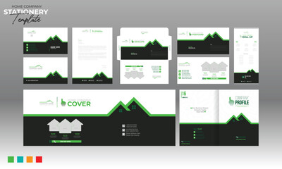 Print Stationery design for home and building company