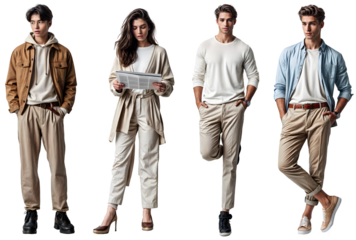 Assorted Isolated Full Body Cut Out People - Diverse Human Figures