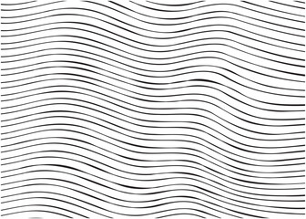 Linear Waves: Black Lines on White Background