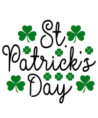 St Patricks Day typography design on plain white transparent isolated background for card, shirt, hoodie, sweatshirt, apparel, tag, mug, icon, poster or badge