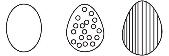 Egg icon. Easter eggs icons. Happy Easter day festival. Cracked egg Vector illustration.