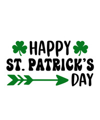 St Patricks Day typography design on plain white transparent isolated background for card, shirt, hoodie, sweatshirt, apparel, tag, mug, icon, poster or badge