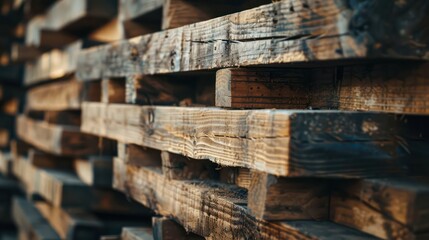 Background of pinewood timber boards, lumber, and industrial wood.