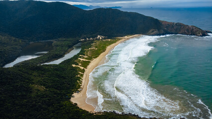 Praia Lagoinha do Leste Florianópolis Paisagem Natureza Oceano Costa Areia Verão Turismo Destino...