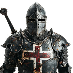 Naklejka premium medieval knight with sword