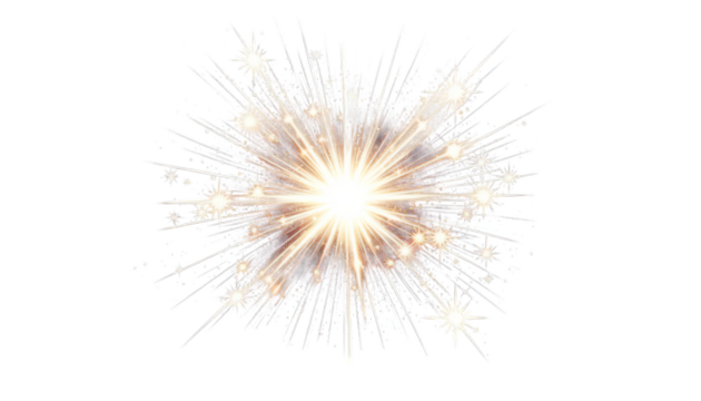 Sparkle firework vector graphic perfect for festive designs and New Year's Eve