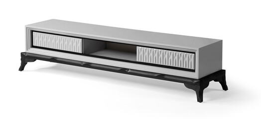 TV table isolated on white background