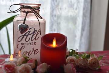 still life with candle