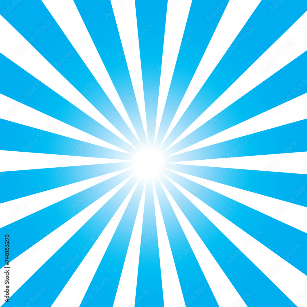Poster sunburst background with rays. radial lines. pop art background. retro comic rays background. vector