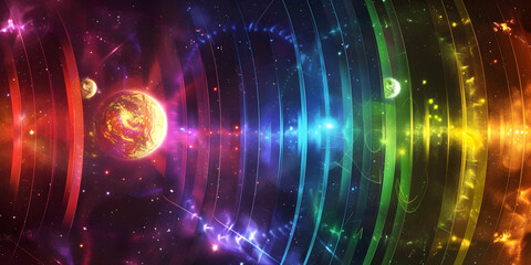 Obraz premium From Radio Waves to Gamma Rays: Understanding the Power of the Electromagnetic Spectrum 