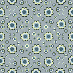 seamless background with flowers