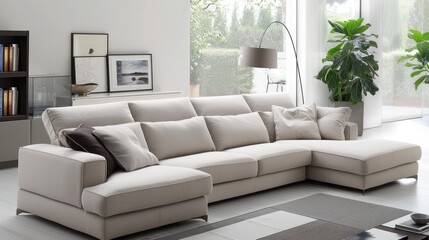 Sleek Modular Sofa in Modern Decor