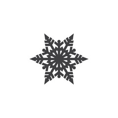 Obraz premium Single Snowflake icon design. Snowflake sign. Snowflake background