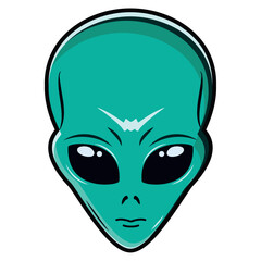 Isolated cute alien avatar Vector