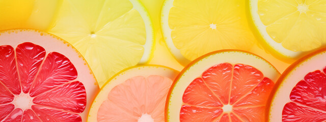 Refreshing Citrus Collage: Grapefruits and Lemons Mix