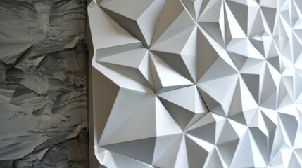 Geometric Wall Panel in Chic Style