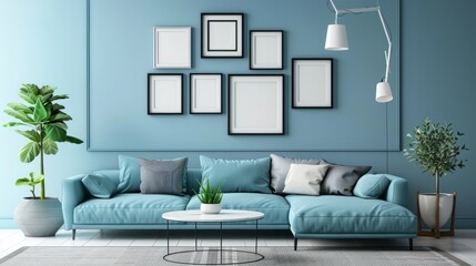 Futuristic Photo Frame Wall Concept