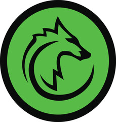 Tribal wolf tattoo, Wolf Howling Artwork design, side view wolf tattoo Illustration, Wolf Vintage Logo Stock Vector for anyone of graphic work, wild head wolfy fierce face logo design inspiration 