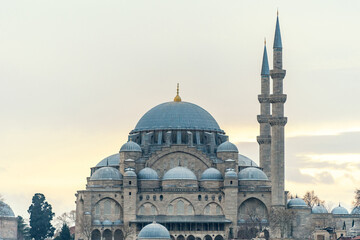 Fototapeta na wymiar View of Rustem Pasha Mosque in Istanbul city, Turkey.