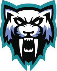 wolf sport logo, wolf head illustration vector drawing, Brave wolf head mascot Logo design. Vector Template Illustration Design. Mascot Brave wolf Logo design any kind of graphic work