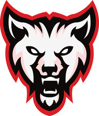 wolf sport logo, wolf head illustration vector drawing, Brave wolf head mascot Logo design. Vector Template Illustration Design. Mascot Brave wolf Logo design any kind of graphic work