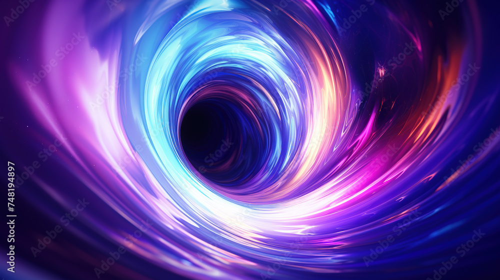 Aufkleber Abstract background with swirl of colors twisting in motion in vivid color vortex.