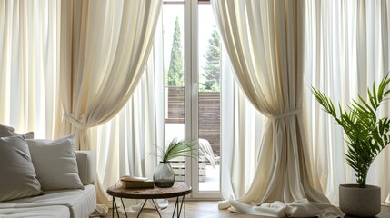 Luxurious Heavy Fabric Curtains