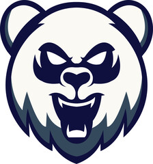 Bear head logo design, mascot bear logo icon illustration vector drawing, Brave Bear head mascot Logo design. Vector Template Illustration Design. Mascot Brave Bear Logo design any graphic work