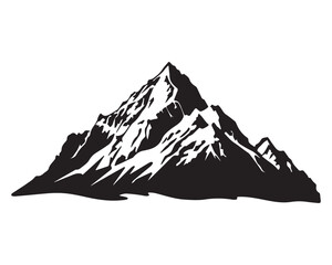 mountain silhouette, vector illustration