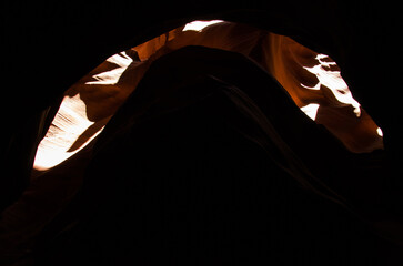 crescent under canyon, Arizona, United States