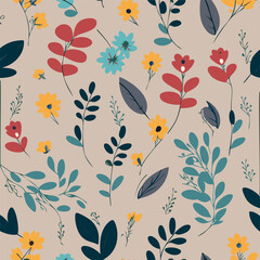 Organic flat design colorful flower collection 