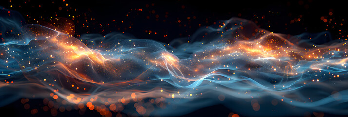fire background Dynamic business graph visualization with blue,
A blue and yellow smoke swirls in a white background





