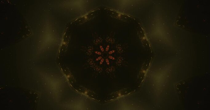 Acid yellow rosette patterns 