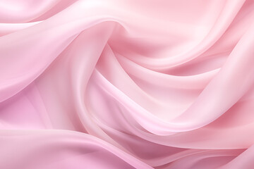 Obraz premium Delicate pink silk or satin fabric, backdrop.