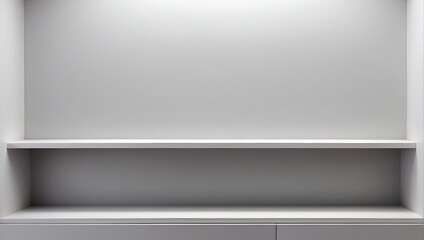 Empty shelf on a wall