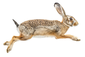 rabbit isolated on transparrent background. Generative ai