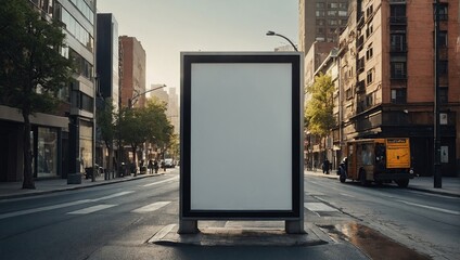 blank street billboard poster