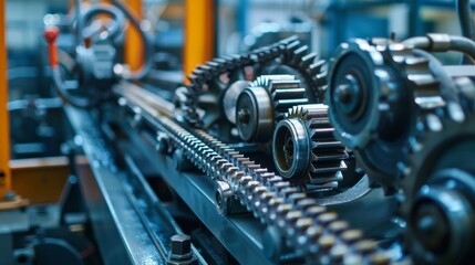 Industrial Gear Wheels Background