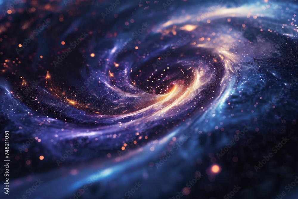 Poster a computer generated image of a galaxy in space