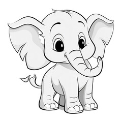 Obraz na płótnie Canvas Cute Elephant