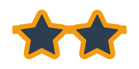Star glasses fun glasses icon