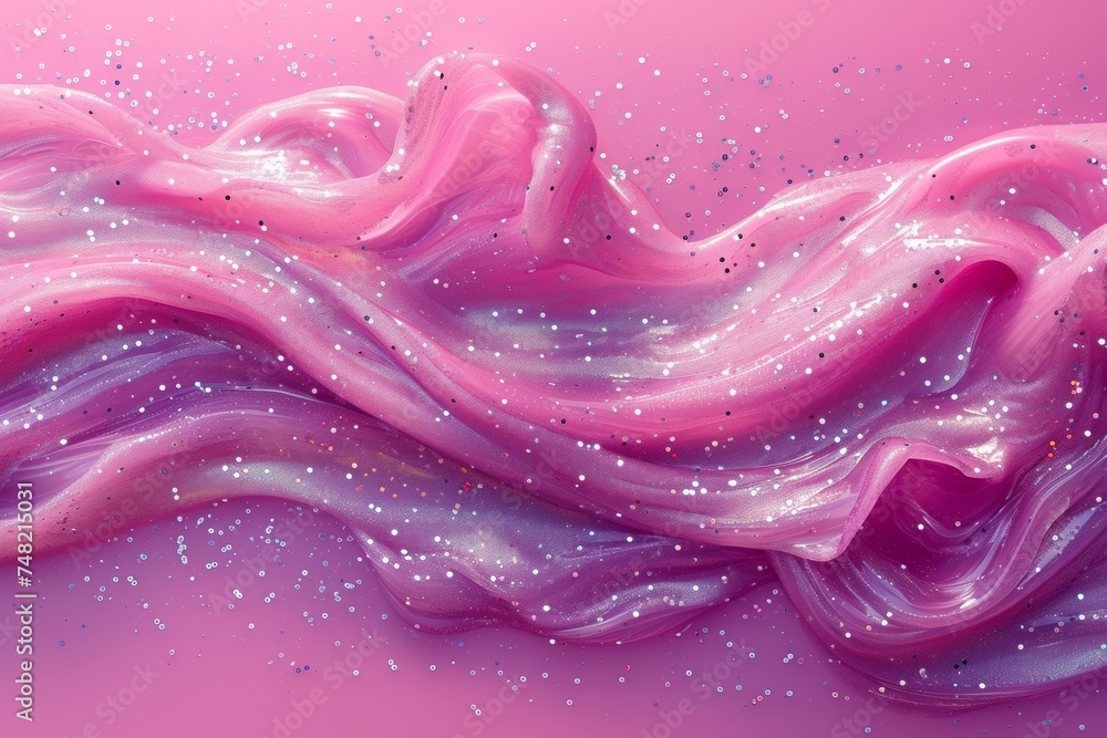 Poster a modern abstract pink background with a wave pattern, gradient effect