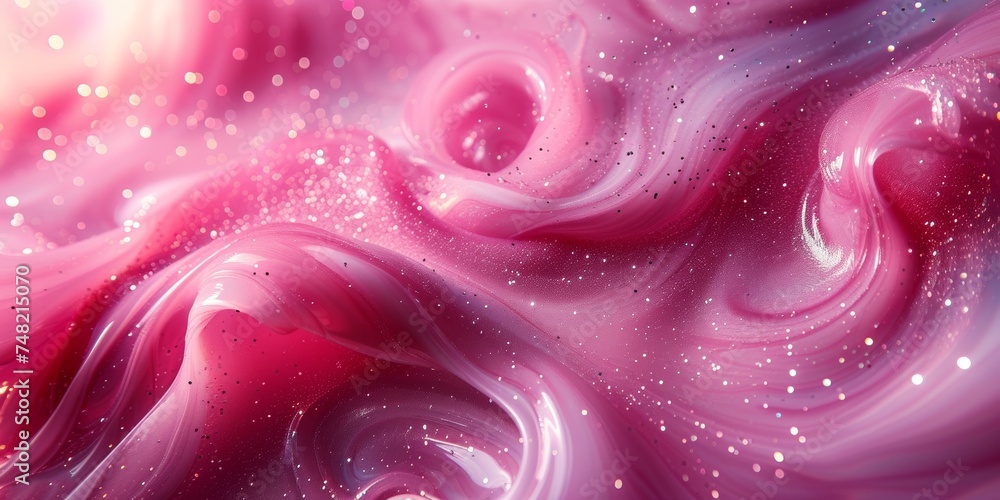 Poster an abstract swirl of mixed pastel paint, creating a dynamic and fluid marble effect with elegant ele